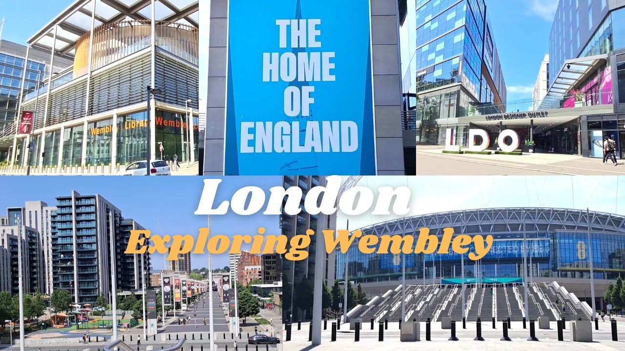 Exploring LONDON Wembley Stadium and the surrounding area 🇬🇧🗺️📍🏟️