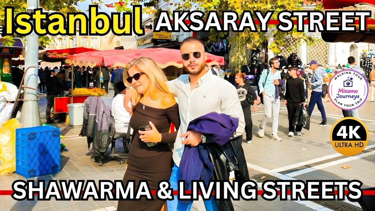 4K Istanbul Aksaray District 2025 Walking Tour | Arabic Shawarmas, Local Life & Laleli Street