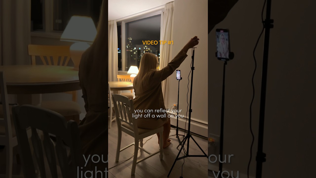 VIDEO TIP #1 | LIGHTING HACK #VideoLighting #SoftLighting #CinematicTips #smartphonevideography