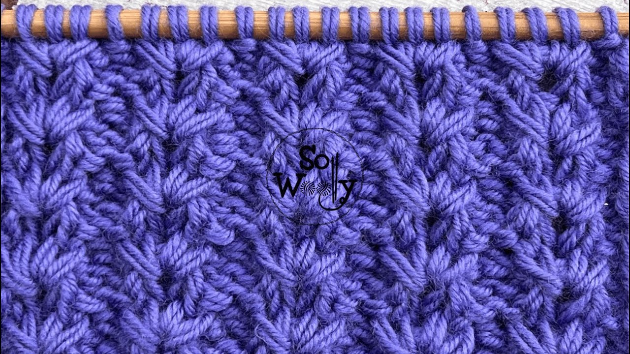 How to Knit the Little Flowers Stitch (4 rows only!) - So Woolly