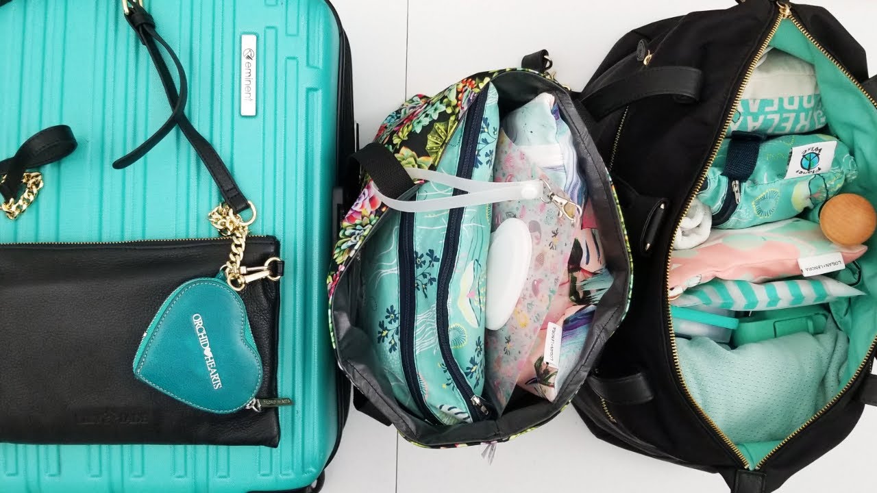 PACKING CLOTH DIAPERS for Airplane Travel, Moving, Vacation