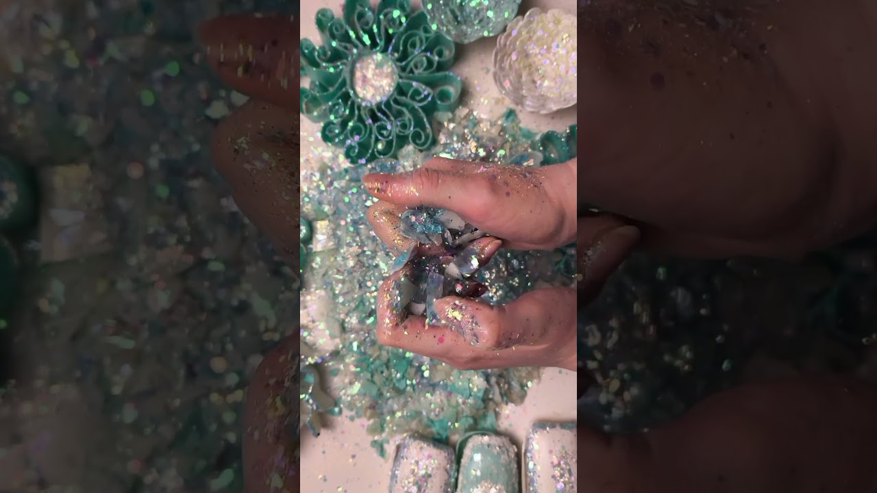 So Satisfying! Crunchy Glitter Soap Breaking & Exploding 💥🧼 ASMR#odlysatisfying #asmrsoapsymphony