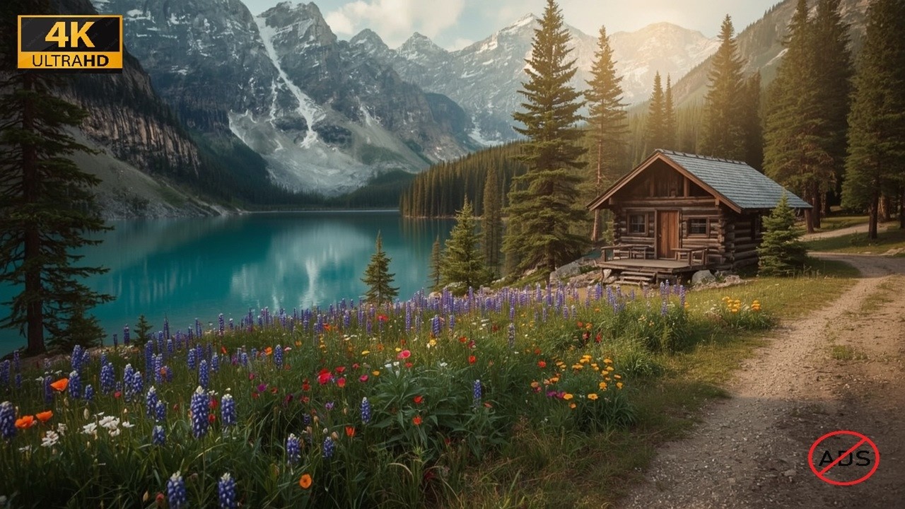 Cozy Spring Cabin by the Water 🌲 Peaceful Lake & Birdsong Ambience (No Ads)