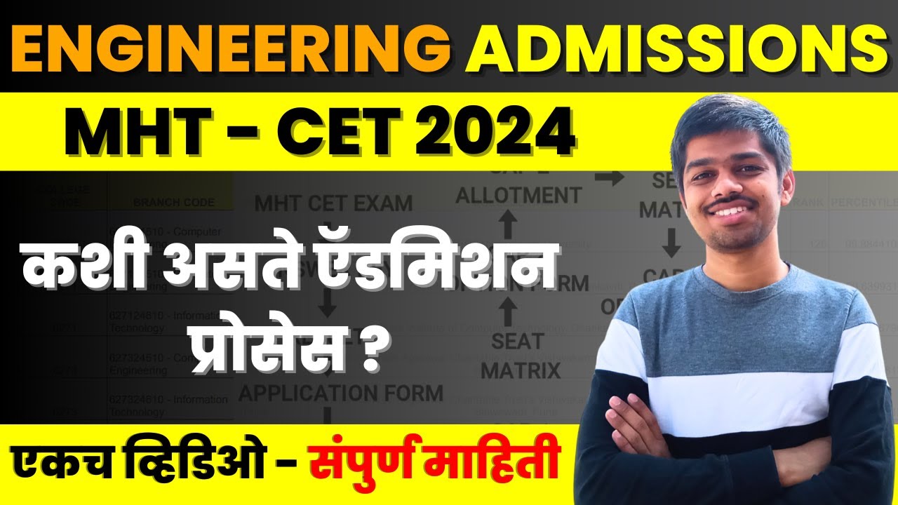 All Explained - Maharashtra Engineering Admission Process 2024 - MHT CET