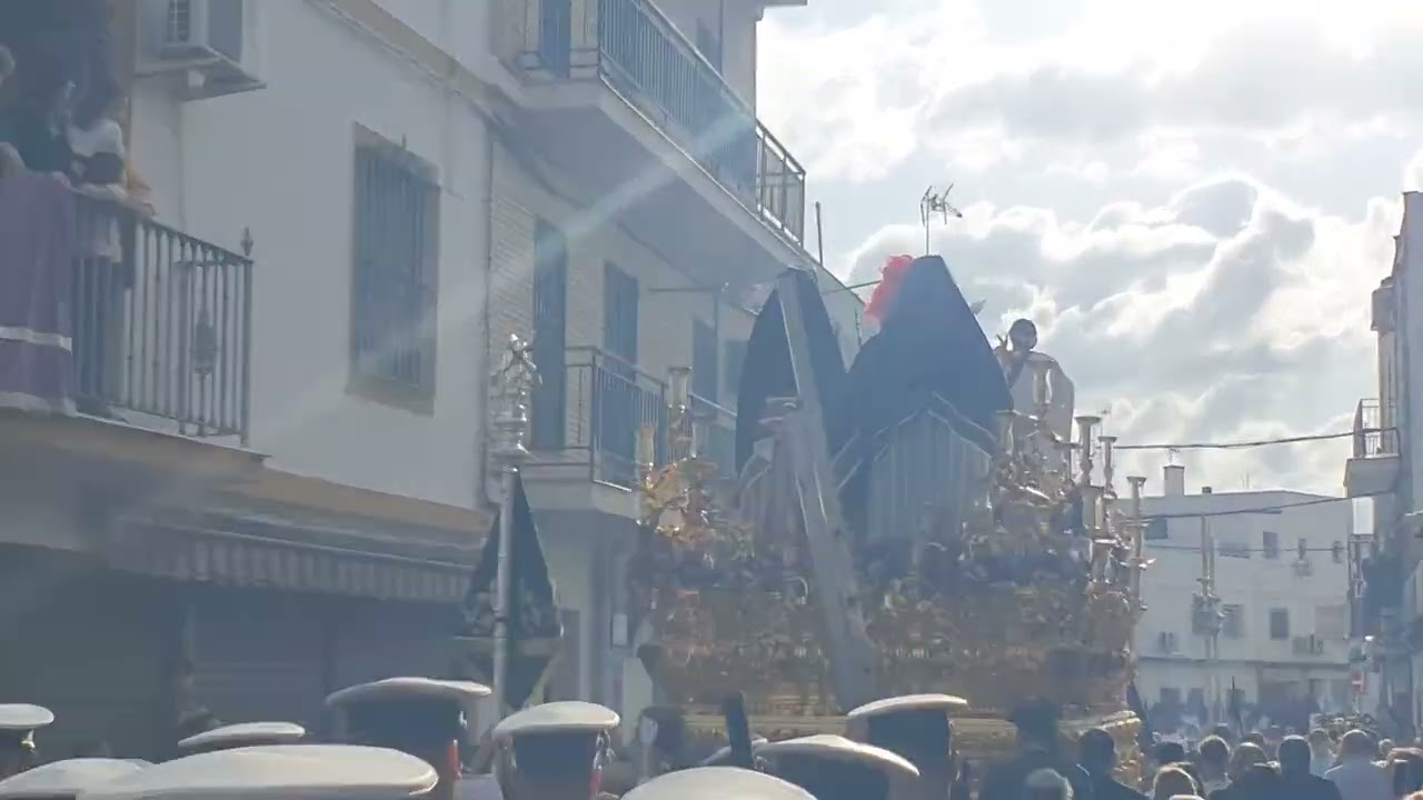Semana Santa Sevilla 2025, Sábado de Pasión, Hdad de Torreblanca, Jesús Cautivo ante Poncio Pilato.