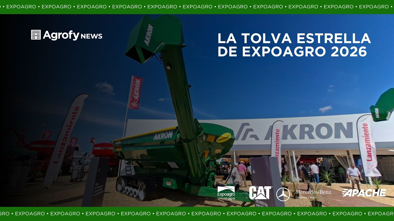 La tolva que se volvió estrella en Expoagro, con corazón americano