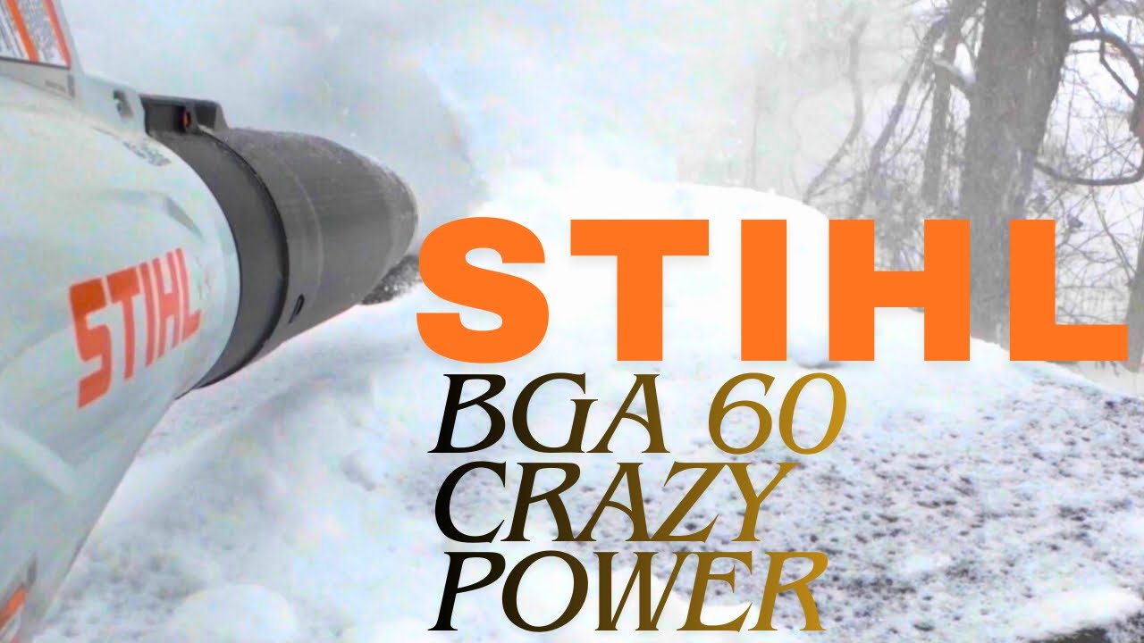 Обзор снегоуборочной машины STIHL BGA 60