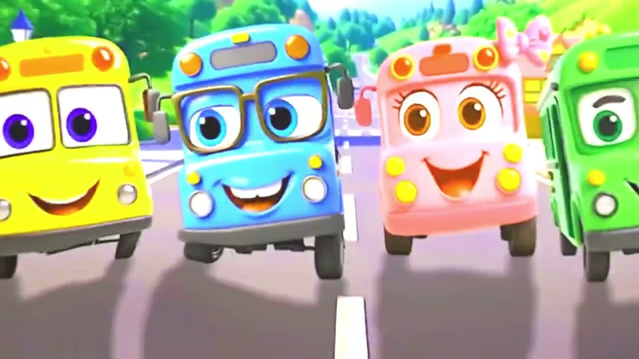 Wheels On The Colorful Buses EXPLOSION 🚍💥 | ABC Melodies EXTREME Remix