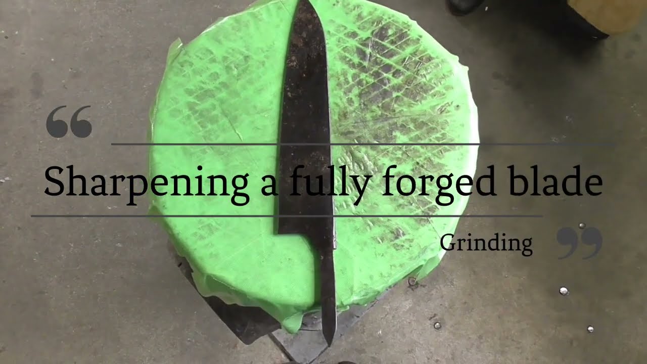 【How Nigara makes knives】#2 Grind and thin down the blade  *Japanese ktichen knife