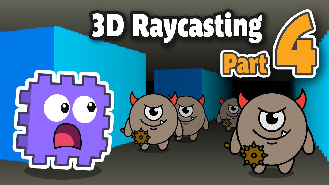 Sprites Behind Walls (Depth Sorting) | E4. Crazy Fun Raycasting