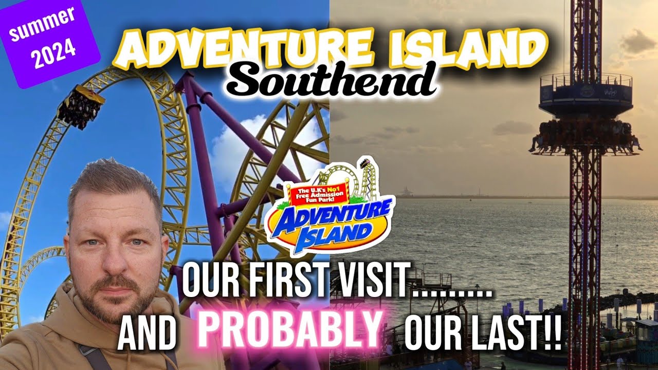 Our FIRST EVER visit to Adventure Island in Southend | Our thoughts | loads of onride POV's