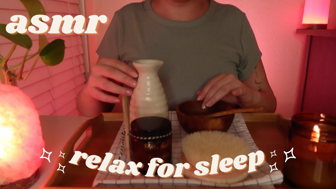 ASMR Relax & Rest☁️🌙 Gentle Skin Exfoliant + Oils, Massage, Reading & Oracle Cards💕Soft-Spoken