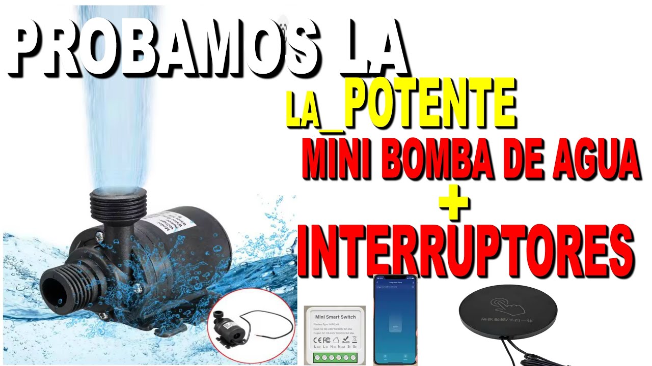 MINI BOMBA DE AGUA + INTERRUPTORES.