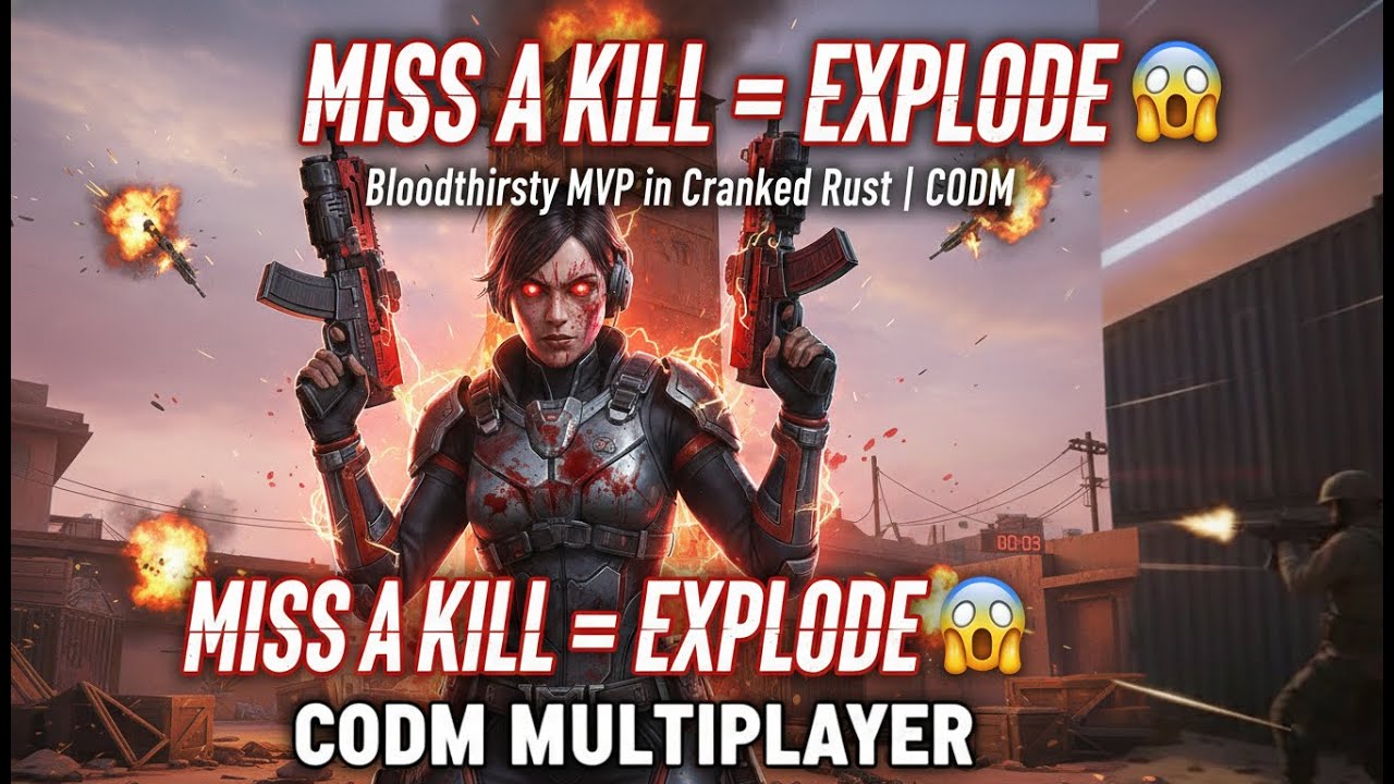 Cranked on Rust 💣 Bloodthirsty MVP Gameplay | Nonstop Speed & Explosions | CODM