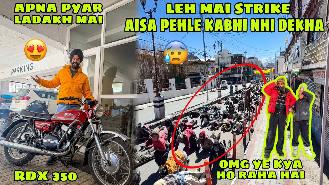 Leh mai aisa pehle kabhi nhi dekha😰 sab log Road par aa gye😣 sari market shutdown🤔 RDX 350 mil gyi🙏🏻