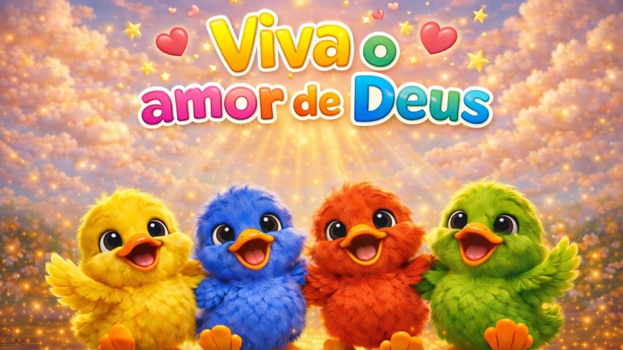 O Patinho Amarelinho 🐤🌈 | Viva o Amor de Deus | M&uacute;sica Infantil Crist&atilde;