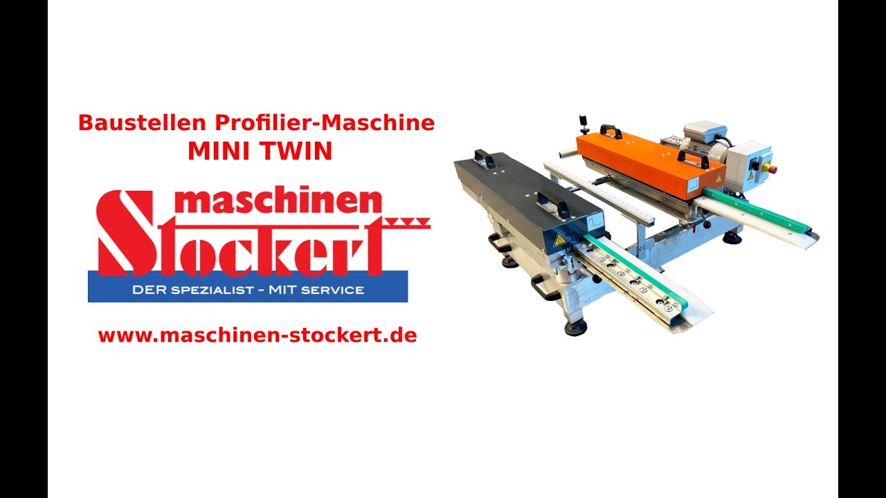 Baustellen Profilier-Maschine MINI TWIN für Spengler / Klempner / Dachdecker  | Maschinen-Stockert
