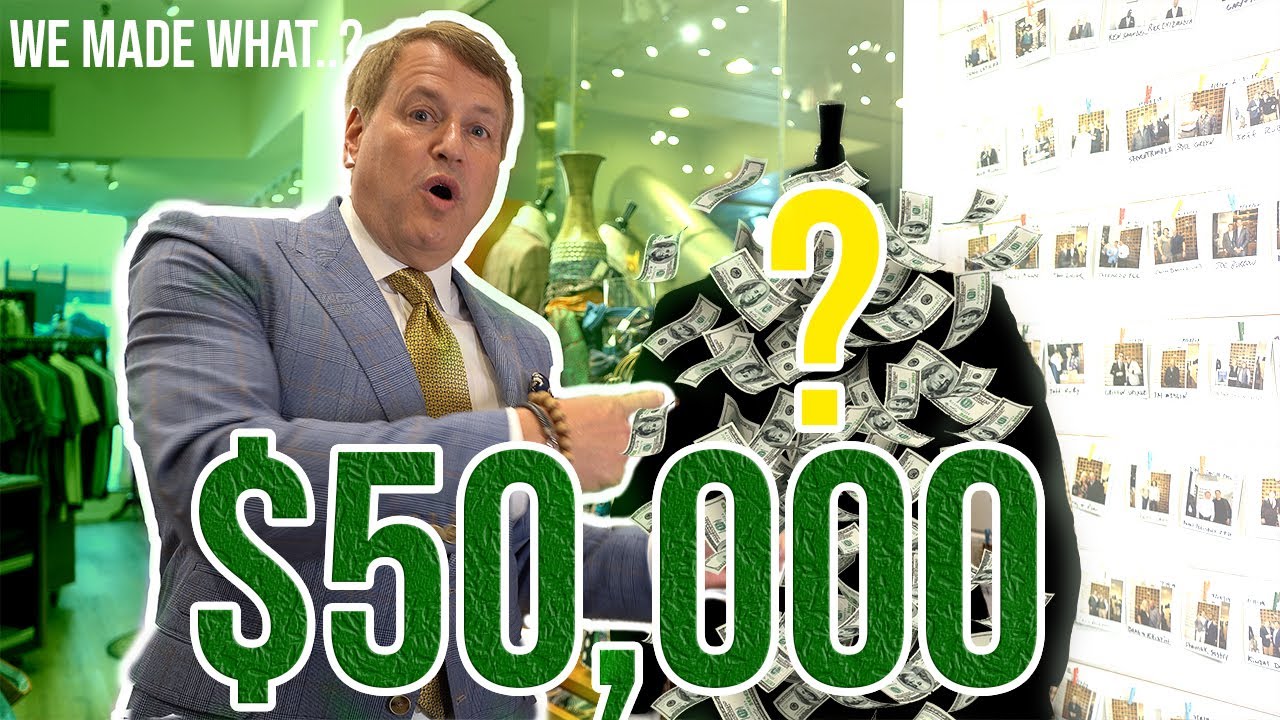 THE MOST EXPENSIVE SUIT EVER! ($50,000 Custom Suit) | Hellman Retail Group