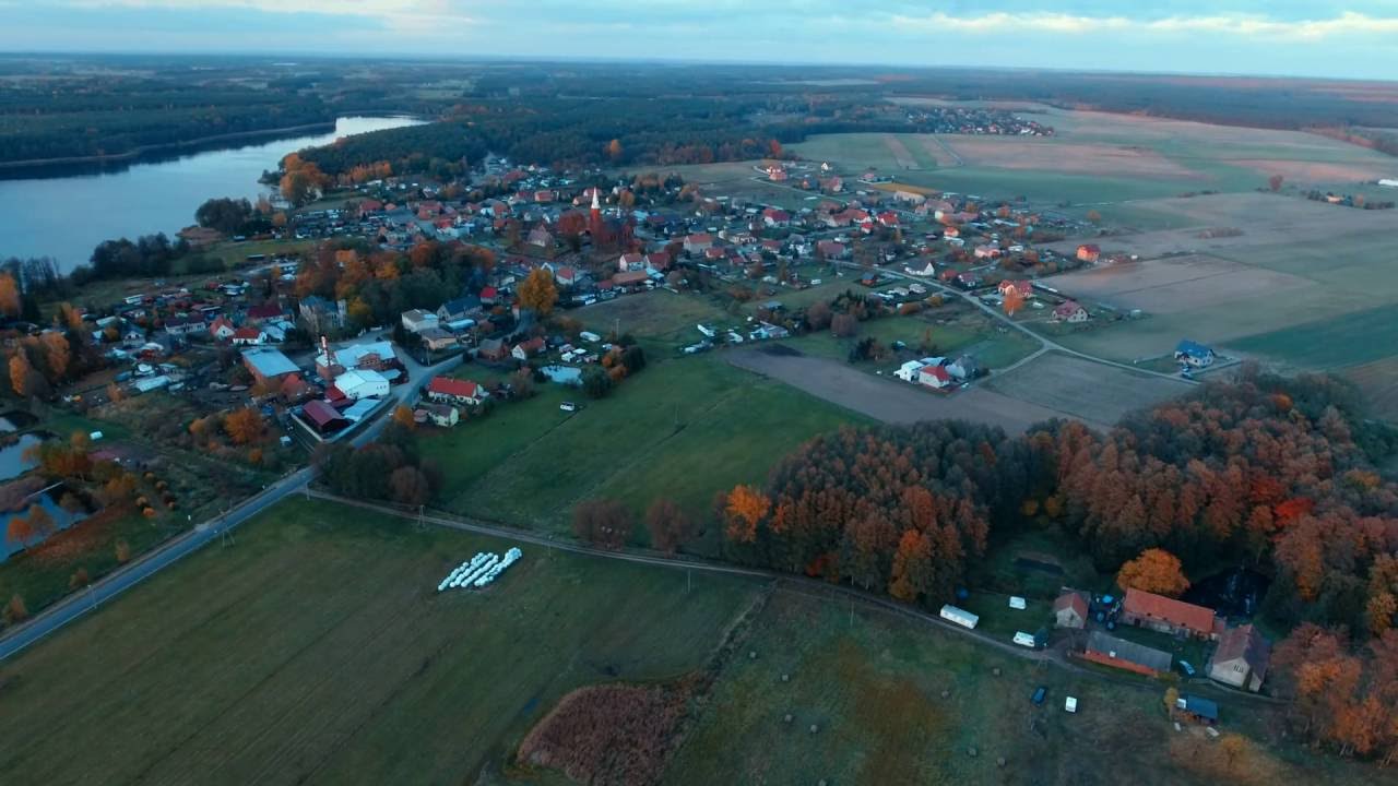 Lgiń z lotu ptaka (zachód słońca 1) Phantom 4