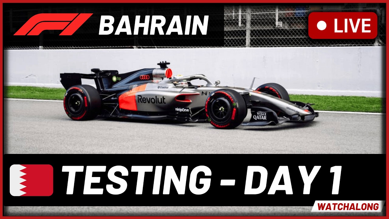 🔴F1 Live Bahrain Testing - Live Timings + Commentary (Day 1)