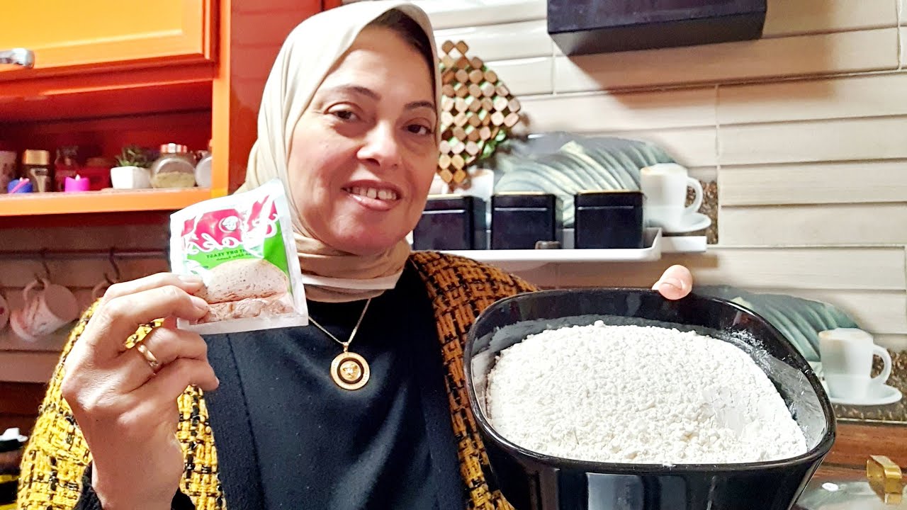 لسحور رمضان🌙العيش الشامى المنفوخ الخفيف وناجح بدون فرن 👌