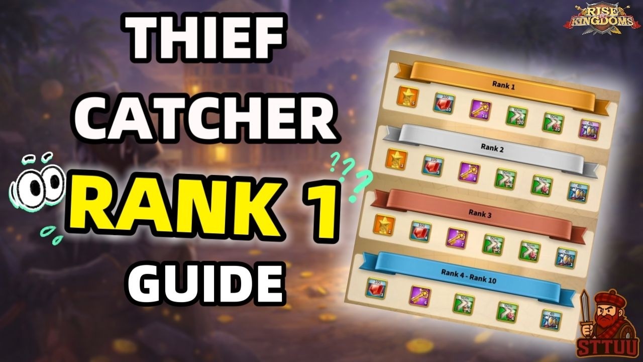 How to Rank High in Thief Catcher | Rise of Kingdoms Rank 1 Guide