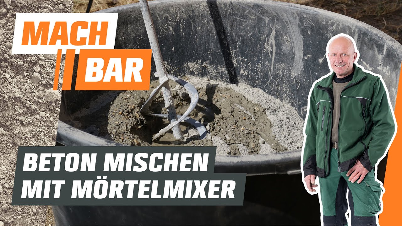 M&ouml;rtelr&uuml;hrer bedienen &ndash; Beton mischen leicht gemacht | OBI
