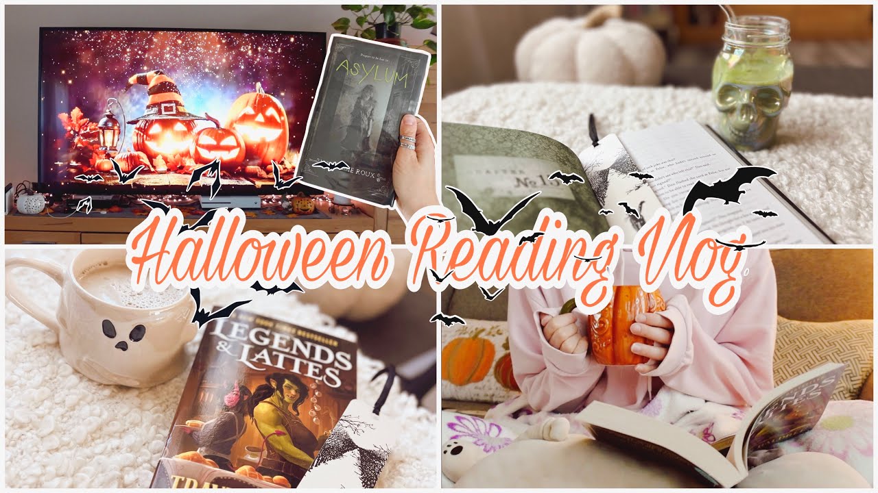 Cozy Halloween 👻 Reading Vlog | Ich beende 2 Bücher | Asylum und Magie & Milchschaum ☕️