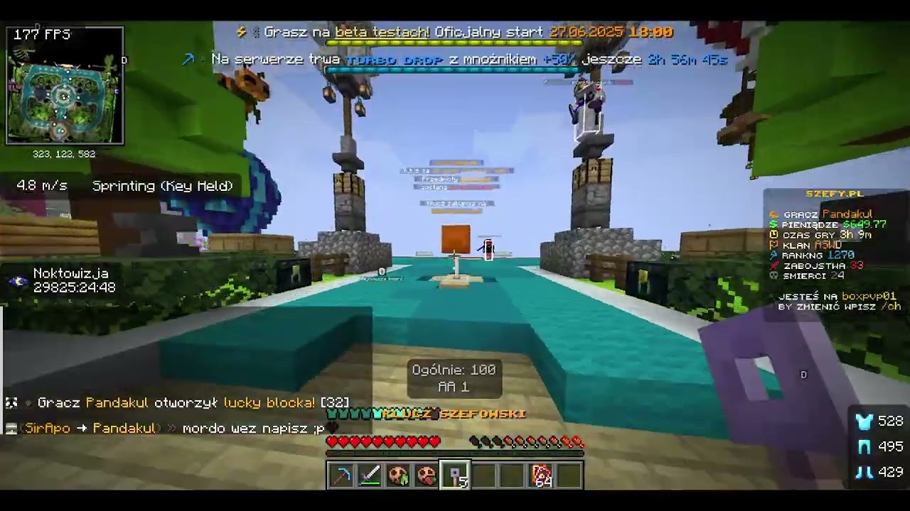 Szybki opening lucky blokuw na szefy.pl betatesty Boxpvp