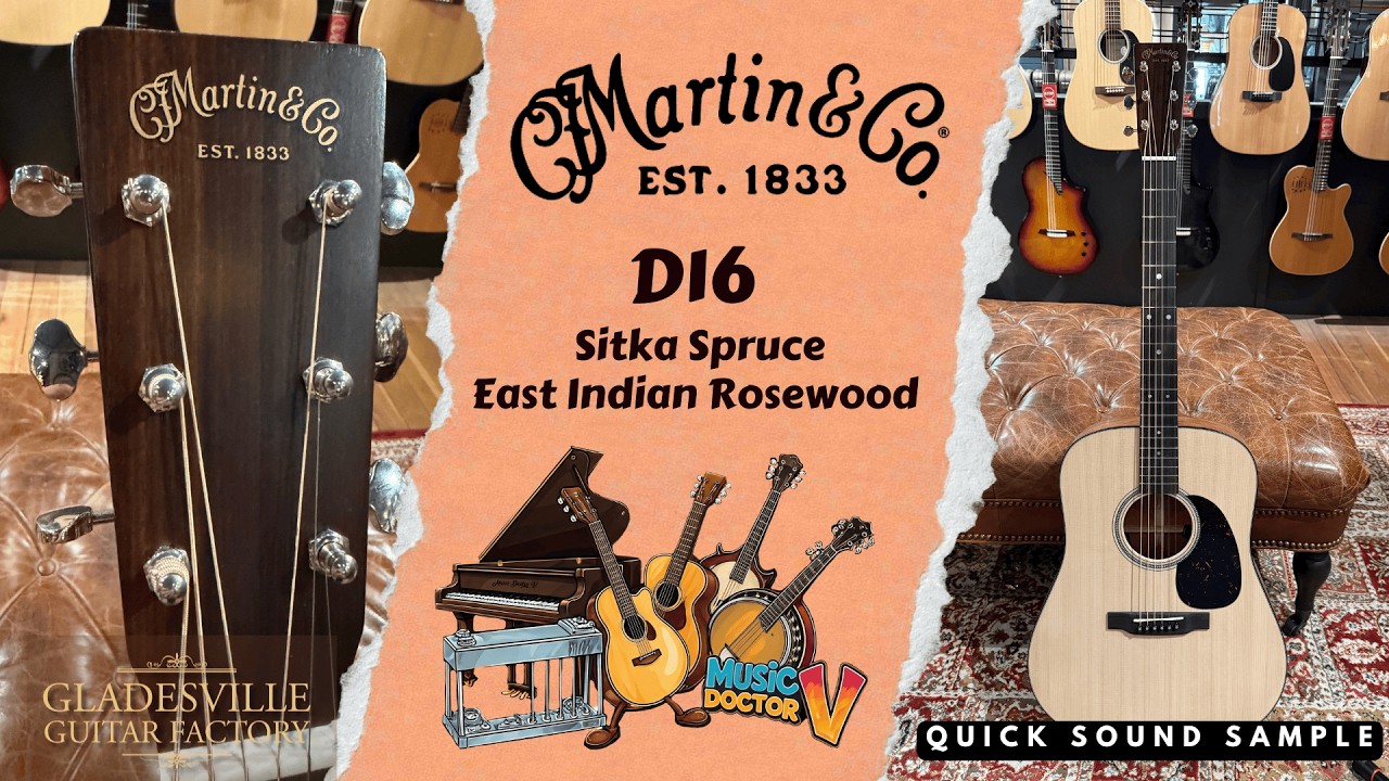 Martin D16E - Demo by Michael Varecka - Gladesville Guitar Factory