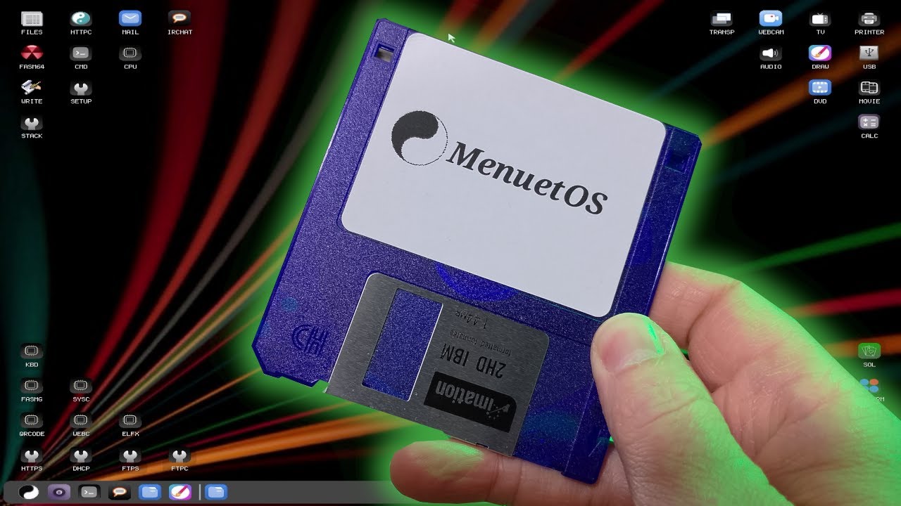 A complete 64-bit OS on a floppy! - MenuetOS