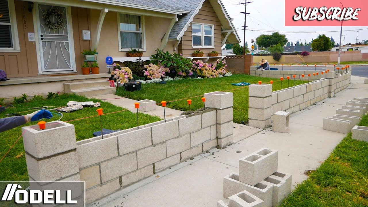 How to Build a Block wall, Texture Stucco and Gate!