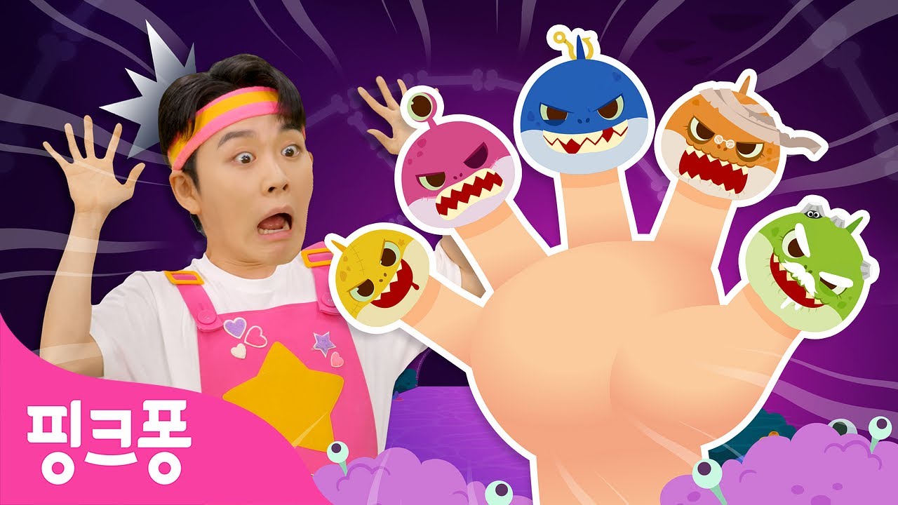 [NEW✨] 좀비 상어가족 손가락 놀이 ✋ | 호이의 놀이교실⭐️ 3화 | 핑거 패밀리 Finger Family | 할로윈 동요 | 핑크퐁! 인기동요