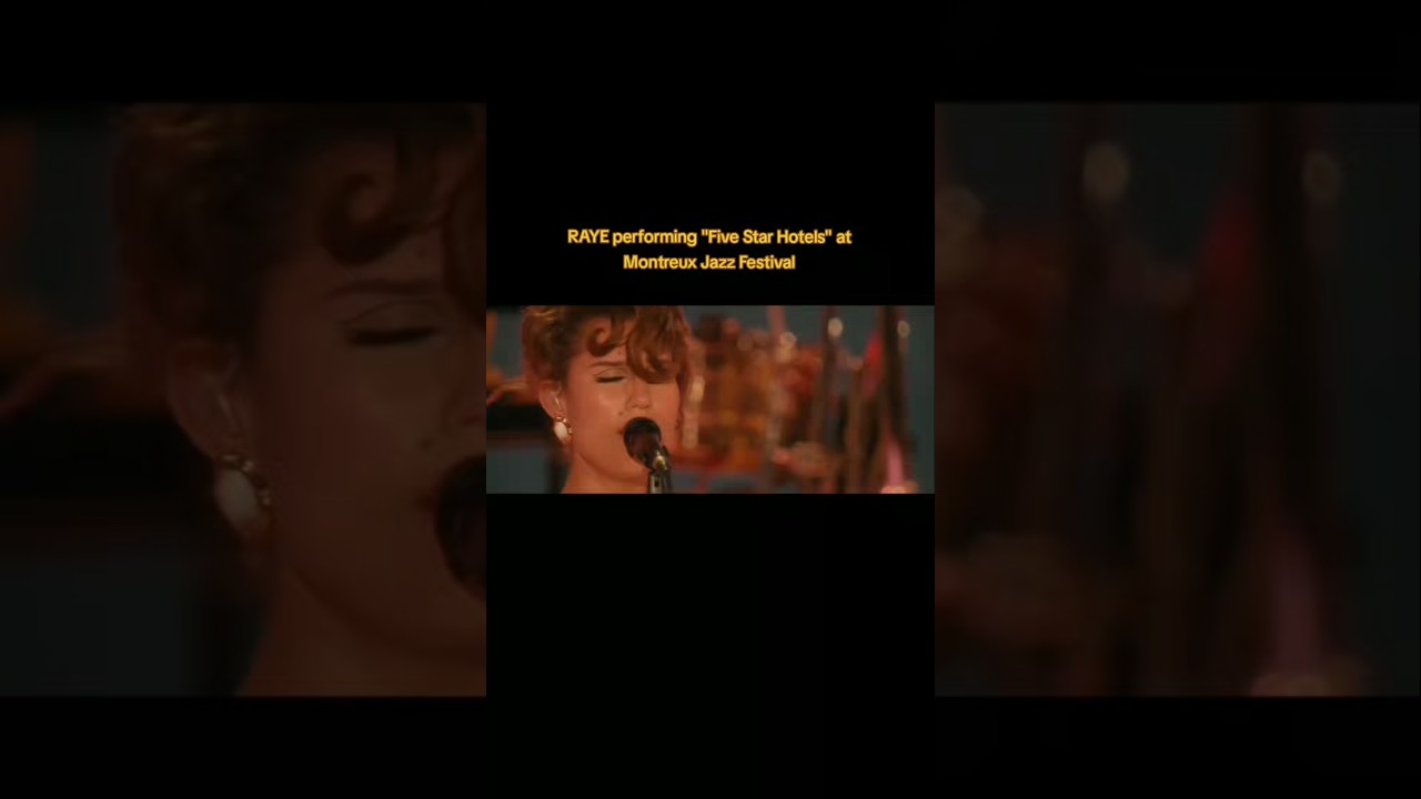 RAYE performing 