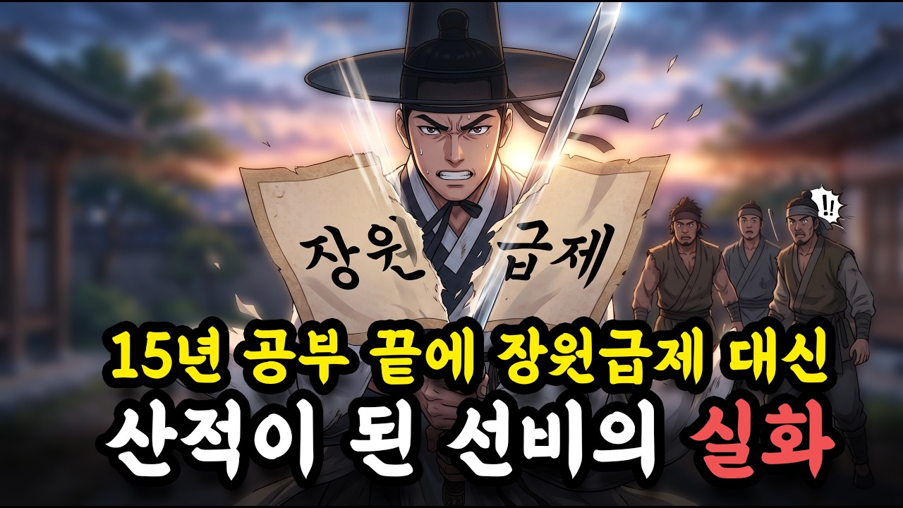 [산책 필수] 산적이 된 선비, 700명 관군 앞에 혼자 나타난 이유 | 조선시대 실화