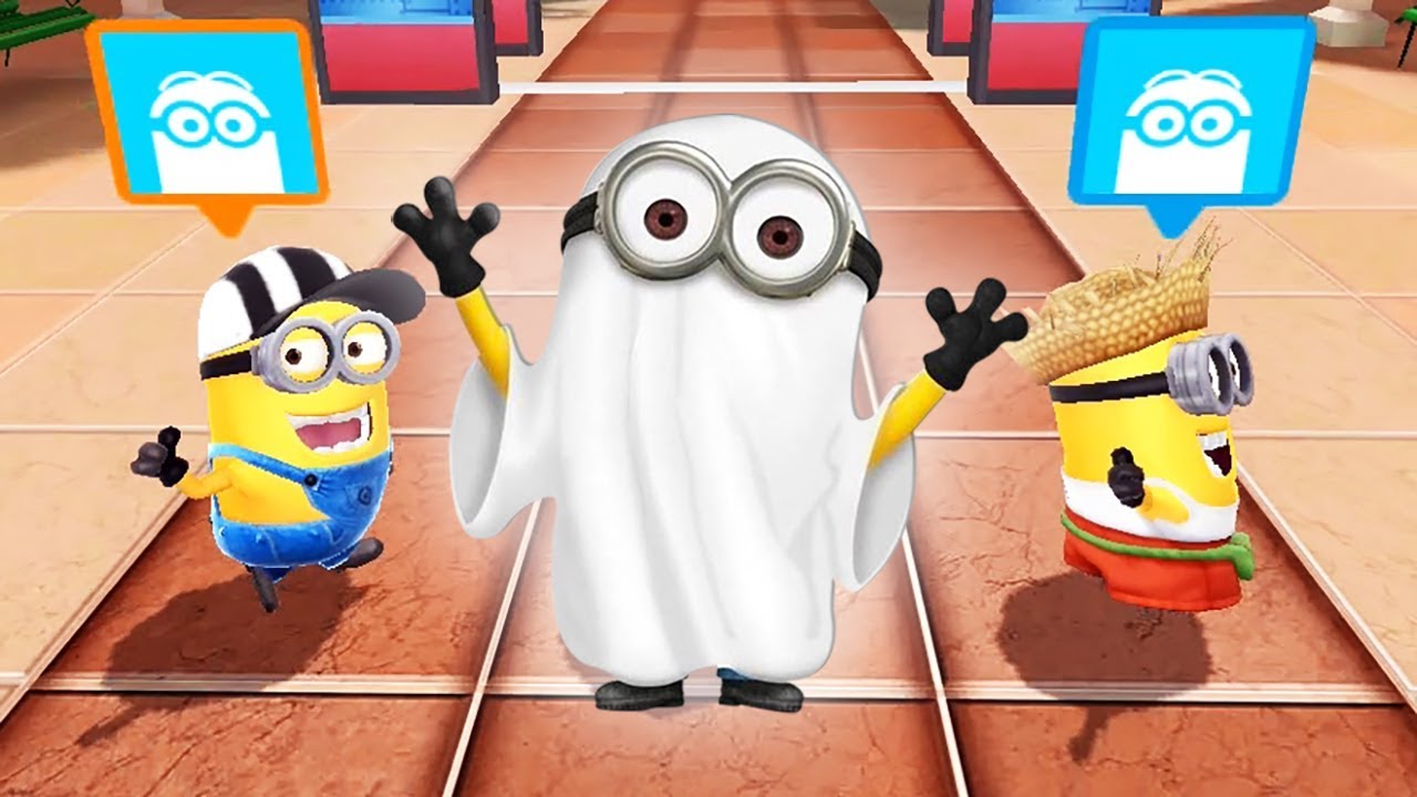 Minion Rush Time-Attack | Ghost Minion running In The Mall Battle