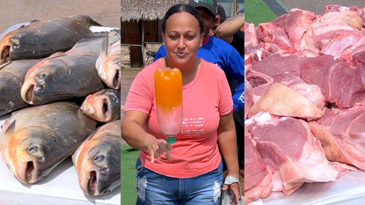 DESAFIO NA RUA: Acerte a Garrafa e Ganhe PORCO OU PEIXE!