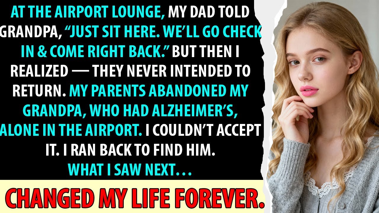 At The Airport, My Dad Told My Grandpa, 'Just Sit Here—We’ll Be Back After Check-In.' But Then…