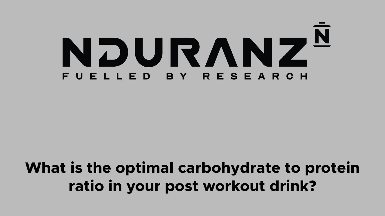 Recovery drinks | What is the optimal carbohydrate to protein ratio in your post workout drink?