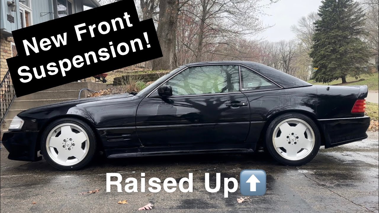 Installing New Front Lower Control Arms On My R129 SL500 Lowered On Coilovers