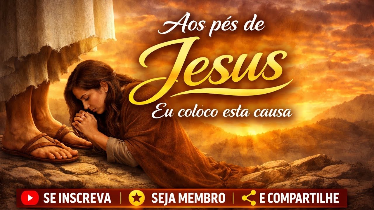 Aos pés de Jesus eu coloco esta causa #oração