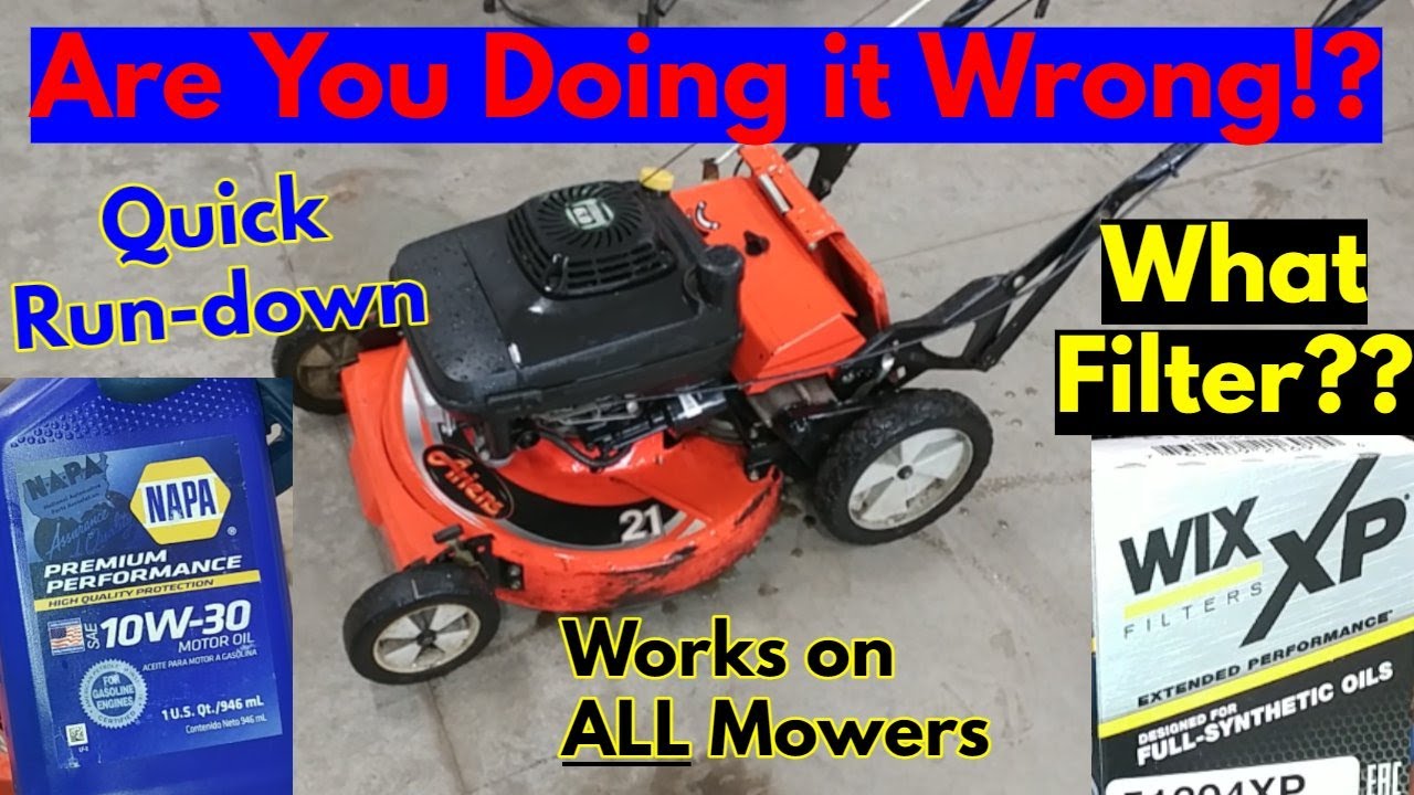 How to Change the Oil on Ariens lawn mower with Kawasaki FJ180V Engine