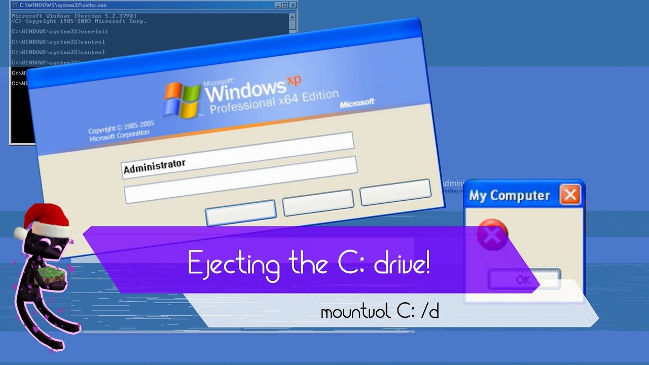 What happens if you eject the C: drive?