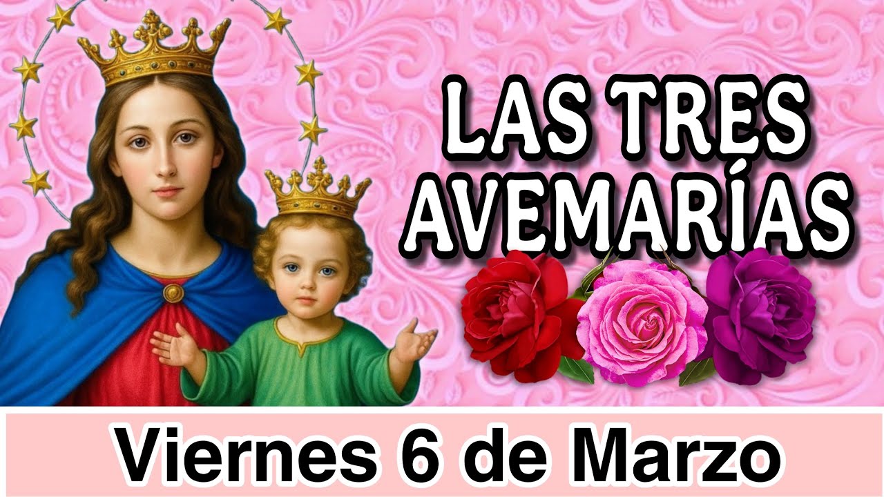 🌹Viernes 6 de Marzo 2026🌹Devoción x Las Tres Avemarías🌹#santorosario #santorosariocorto