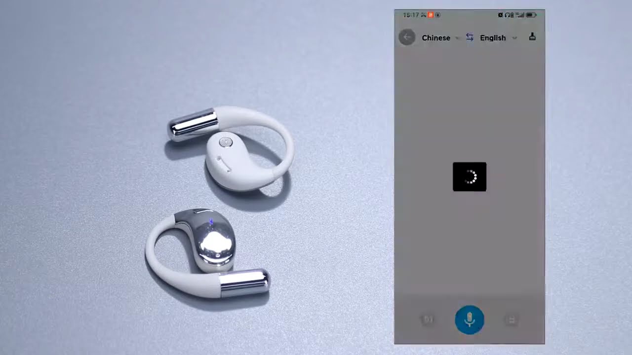 Translator Earbuds YYK-Q39 Bluetooth 5.4 AI Translation Earphone Real-Time Hook Noise Cancelling