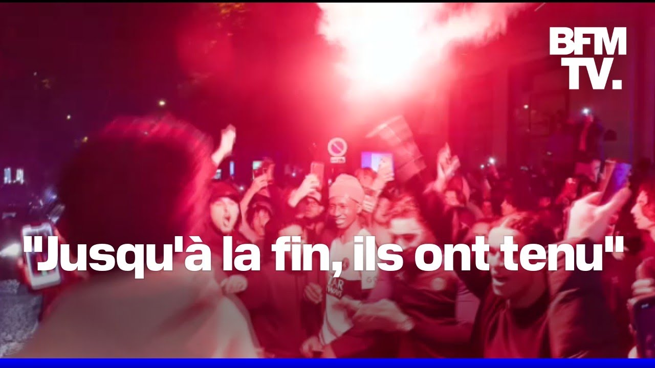 Ligue des Champions: les supporters exultent après la victoire du club parisien