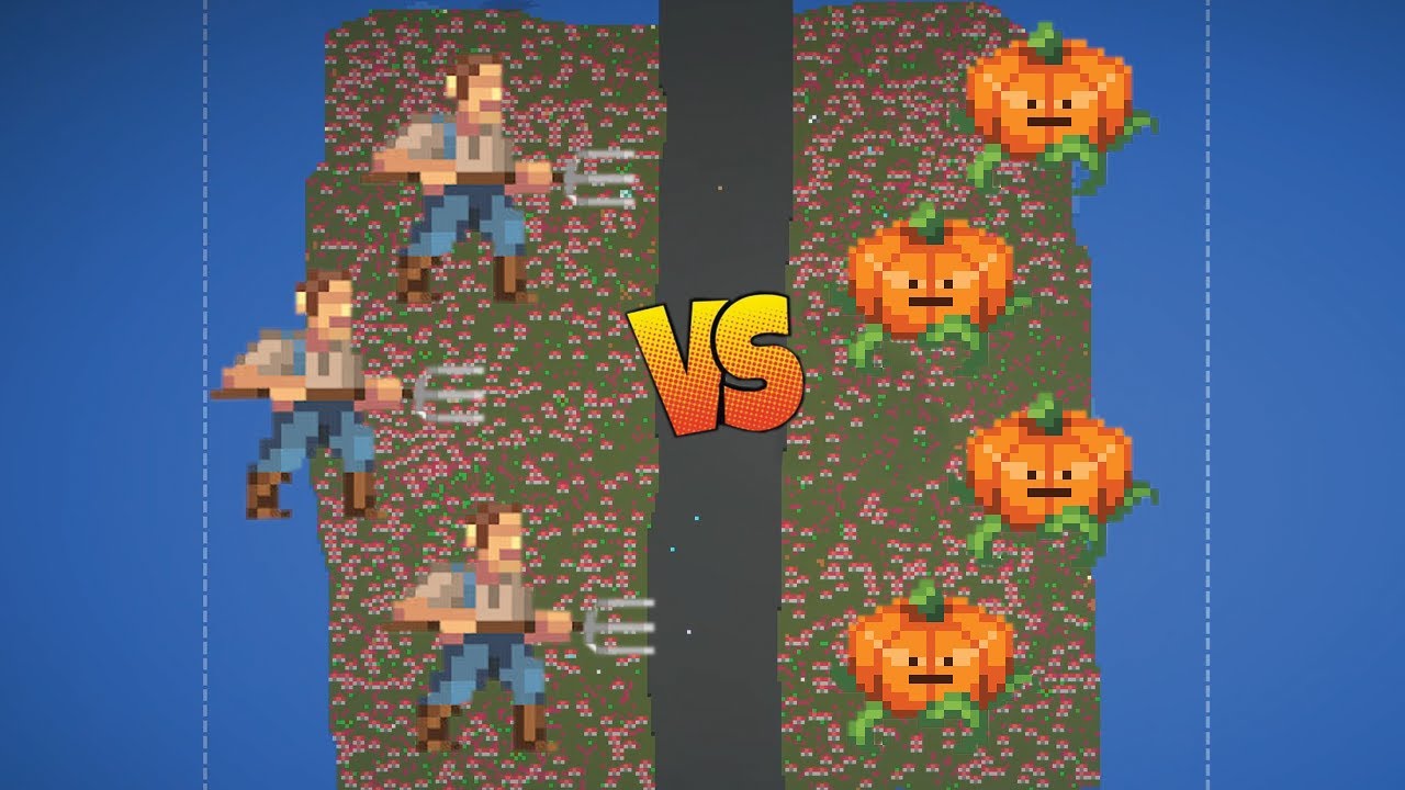 Humanity Fights against Super Pumpkin Parasite! - WorldBox