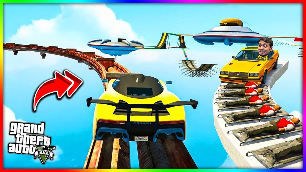 GTA 5 STUNT PARKOUR RACE