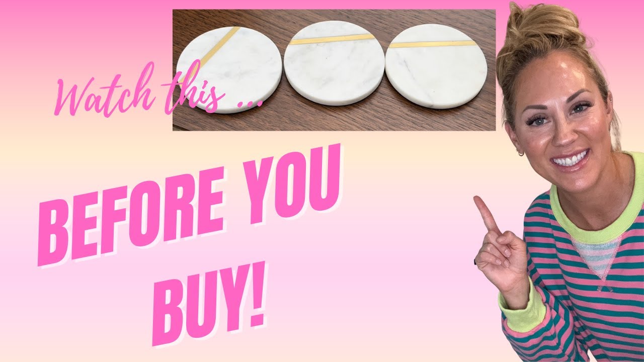 Cork & Mill Marble Coasters Set of 6 Review