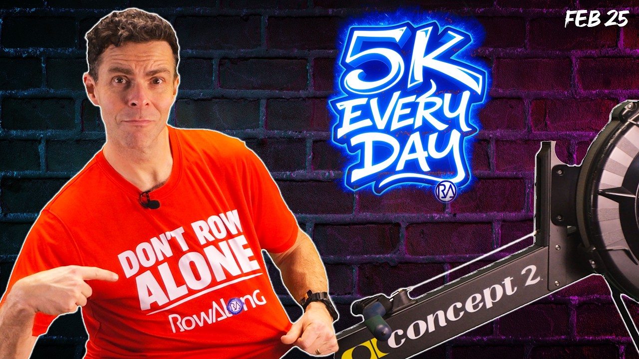 Row Along: Feb 25: 25 Min Rowing Machine Workout | Discovering Racing & My First Gold